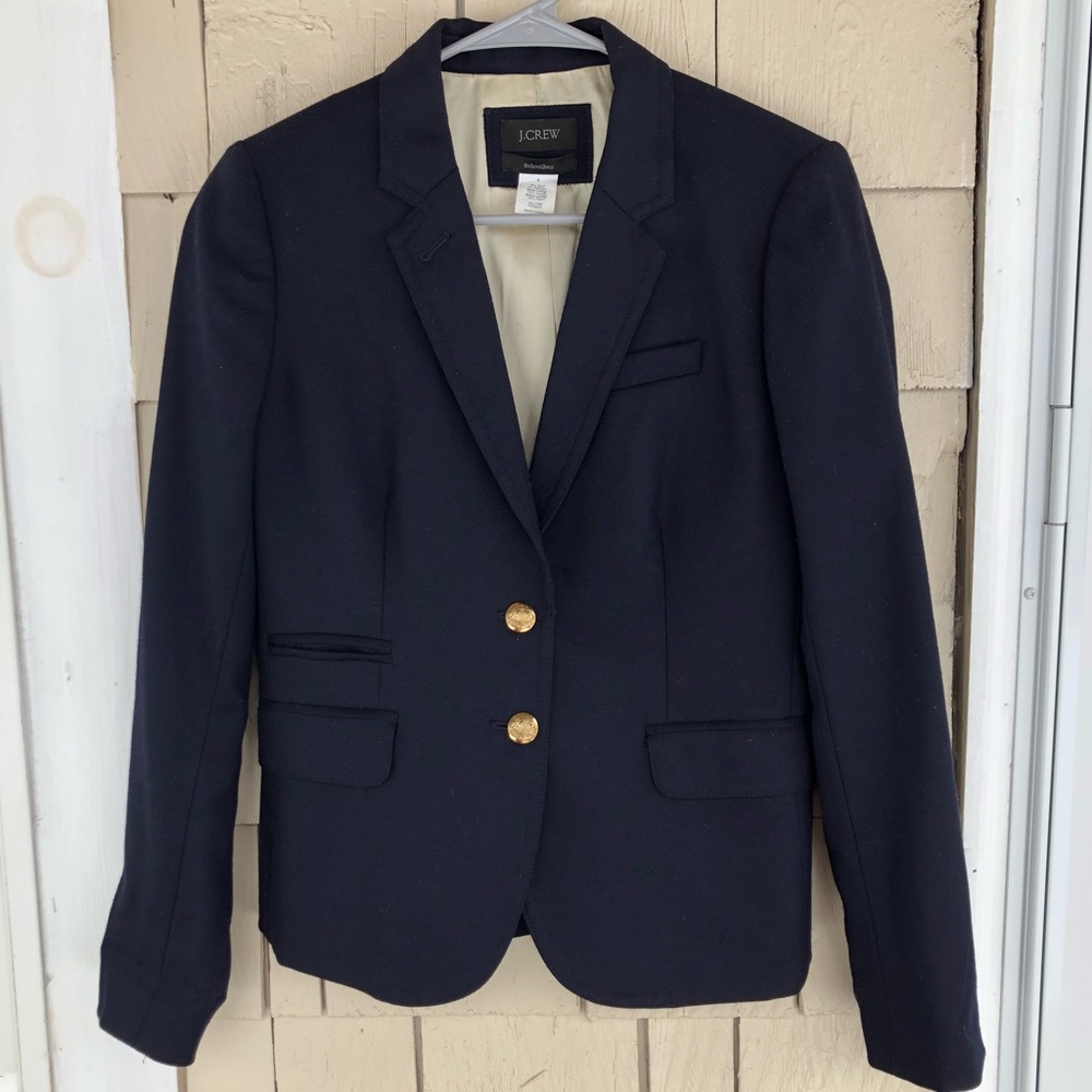 Classic J. Crew navy blazer